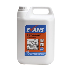 Evans Vanodine Est-eem Unperfumed Cleaner Sanitiser 5 Litre