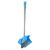 Lighweight Angle Lobby Dustpan & Brush Set Blue