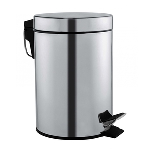 Plastic Lined Pedal Bin Stainless Steel 3 Litre