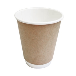 Sustain Printed Double Wall Cup Kraft 8OZ