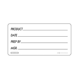 Removable Product Label 2 x4"