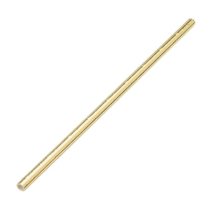 Paper Straw Gold 8"