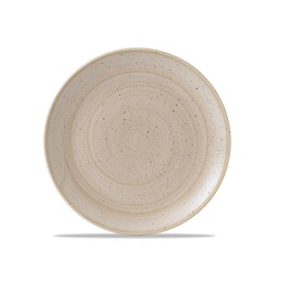 Stonecast Evolve Coupe Plate Nutmeg Cream 8.67"