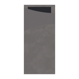 Sachetto with Tissue Napkin Grey / Black