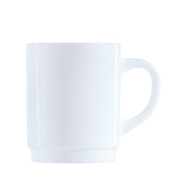 Plain Opalware Mug Glass White 28CL  
