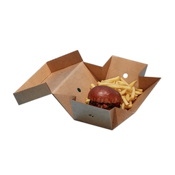 Premium Double Burger Box 244x122x102MM Case 100