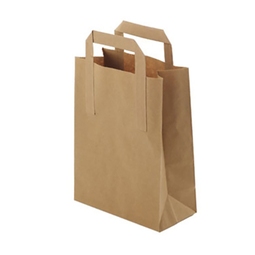 Paper Carrier Bag Brown 7x11x9"