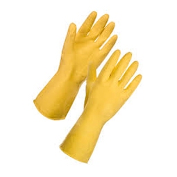 Household Rubber Glove Yellow Medium Pack 12