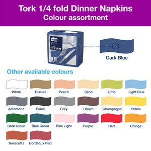 Tork Dinner Napkin 2Ply Dark Blue 39CM
