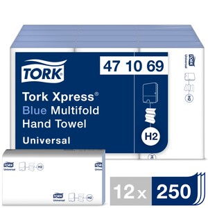 Tork Xpress Multifold Hand Towels H2 Blue