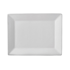 Superwhite Rectangle Plate White 12x9"  