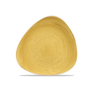 Stonecast Lotus Plate Mustard 9"