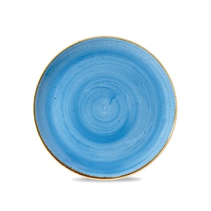 Stonecast Round Evolve Plate Cornflower Blue 12"