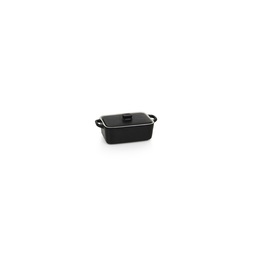 Rectangle Ovenware Dish With Lid Black 300ML