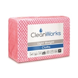 CleanWorks Lightweight Hygiene Cloth Red