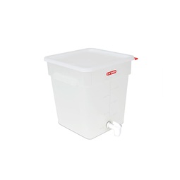 Araven 18L Heavy Duty Container With Dispensing Tap And ColorClip Lid