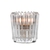 Votive Ribbed Candle Holder Clear 6.5CM