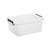 Araven Stackable Food Storage Box Polypropylene With Lid ColorClips and Label BPA Free 40 Litre