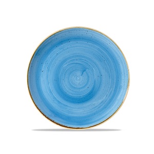 Stonecast Coupe Plate Cornflower Blue 10.25"