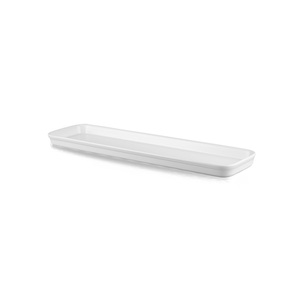 White Cookware 2/4 Flat Counterserve 21x6"