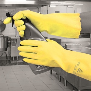 Pura Mediumweight PVC Glove Yellow Large