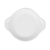 Superwhite Round Eared Dish 7" 18CM