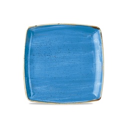 Stonecast Square Deep Plate Cornflower Blue 10.5"