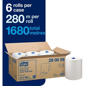 Tork Matic Extra Long Paper Hand Towels H1 White 280M