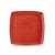 Stonecast Deep Square Plate Berry Red 10.25"