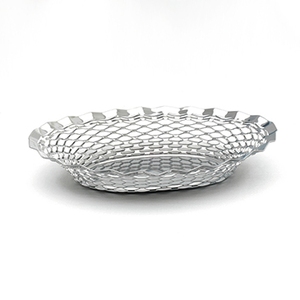 Oval Basket Stainless Steel 12x9"