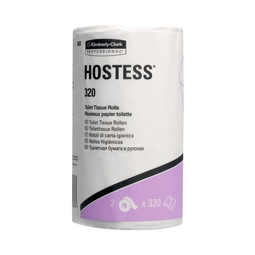 8653 Hostesss Standard Toilet Tissue Roll White 320 Sheet