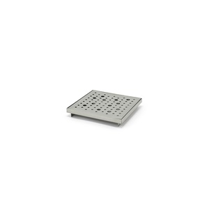 Brushed Stainless Steel Footed Drip Tray Square 15.5CM