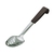 Plastic Handle Spoon Slotted Black 34CM