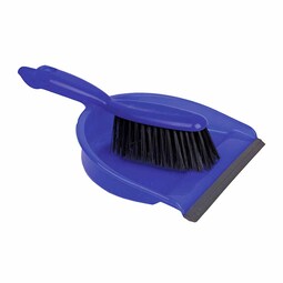Stiff Dustpan & Brush Blue