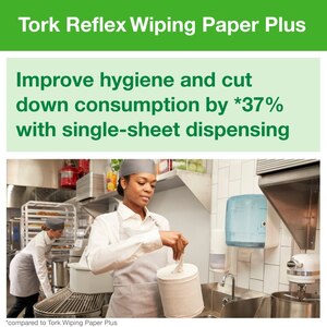 Tork Reflex Wiping Paper TowelPlus M4 White 150M