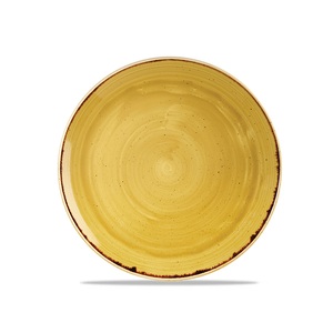 Stonecast Evolve Coupe Plate Mustard 11.25"