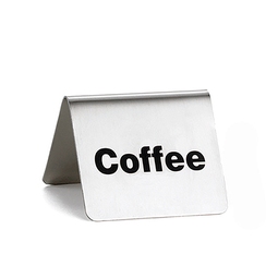 Stainless Steel Coffee Sign