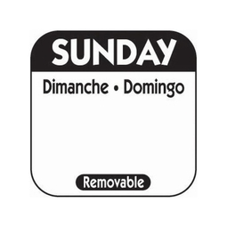 Removable Sunday Square Label