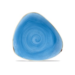 Stonecast Triangle Plate Cornflower Blue 7.75"