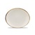 Stonecast Orbit Oval Coupe Plate Barley White 7.75"